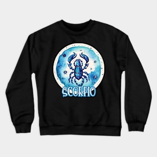 Scorpio in Watercolor Crewneck Sweatshirt
